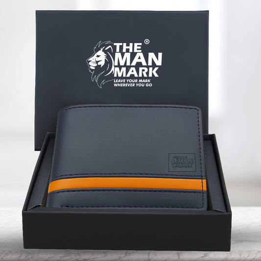 Alpha Edge Men's Premium Leather Wallet - 9 Card Slots, 2 Currency Pockets, RFID Protection - Perfect Gift for Birthday, Valentine's Day, Father's Day, Brother's Day, Anniversary, Rakhi, Diwali etc