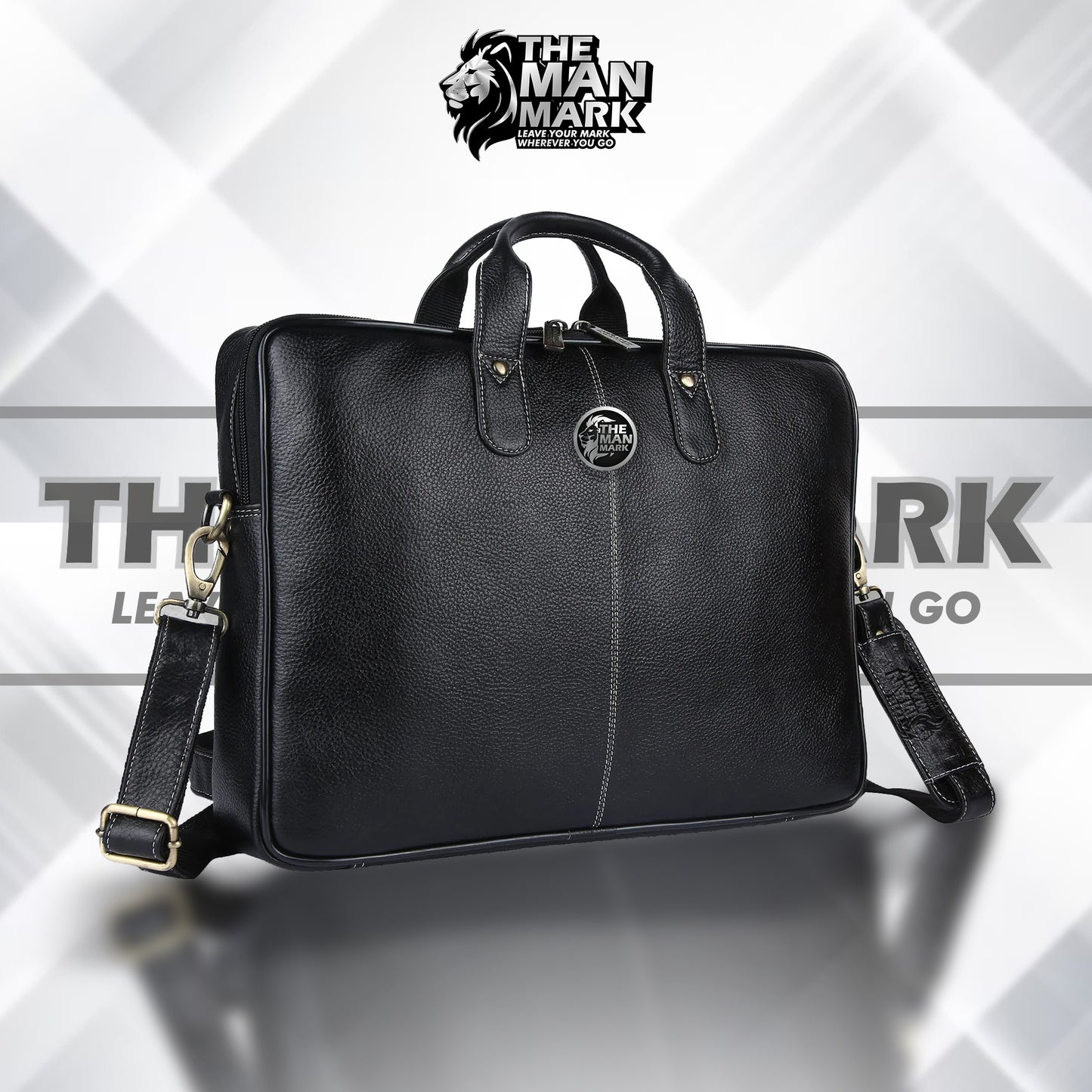 Genuine Leather Laptop Bag for Men - Office Bag - Fits Up to 14/15.6/16 Inch Laptop/MacBook