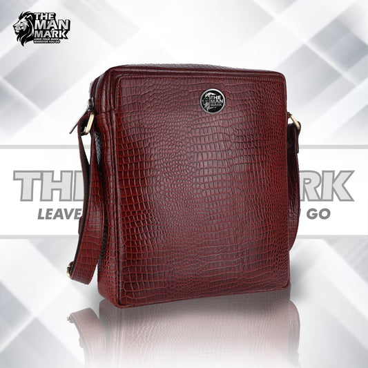 Genuine Leather Travel Messenger Sling Side Documents Bags| 1 Compartments |1 Inner Zipper pocket |1 front