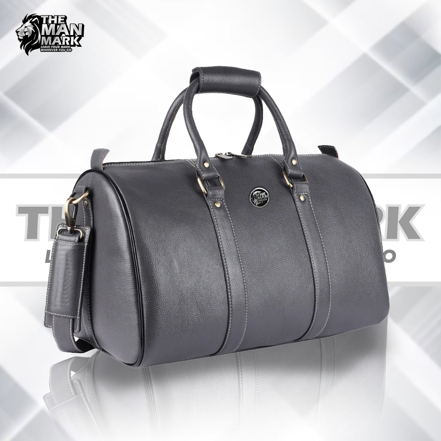 Duffle Bag for Travel - Genuine Leather Travel Bag for Luggage - Ideal Cabin Weekender Bag - Spacious, Stylish and Durable