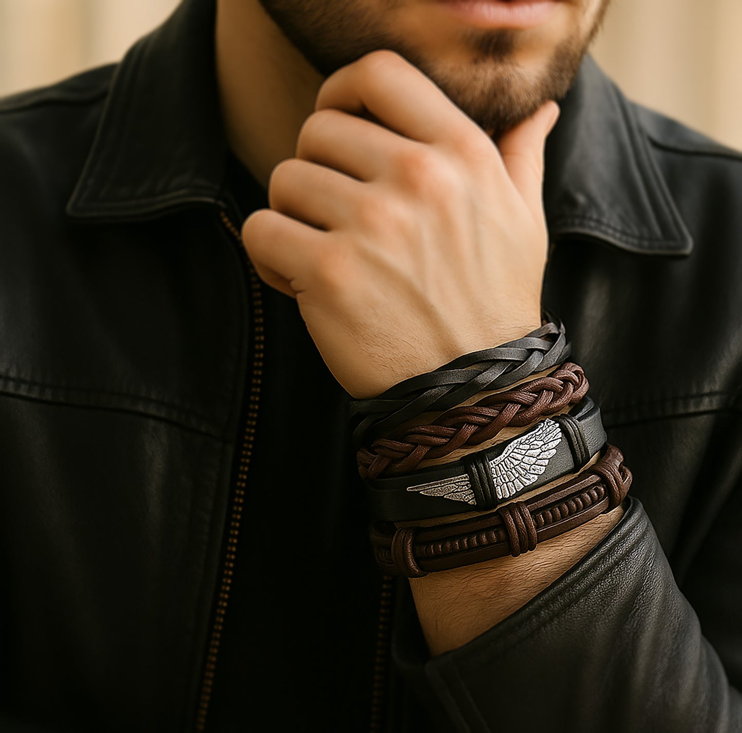 Wingman Creed Bracelet for Men's