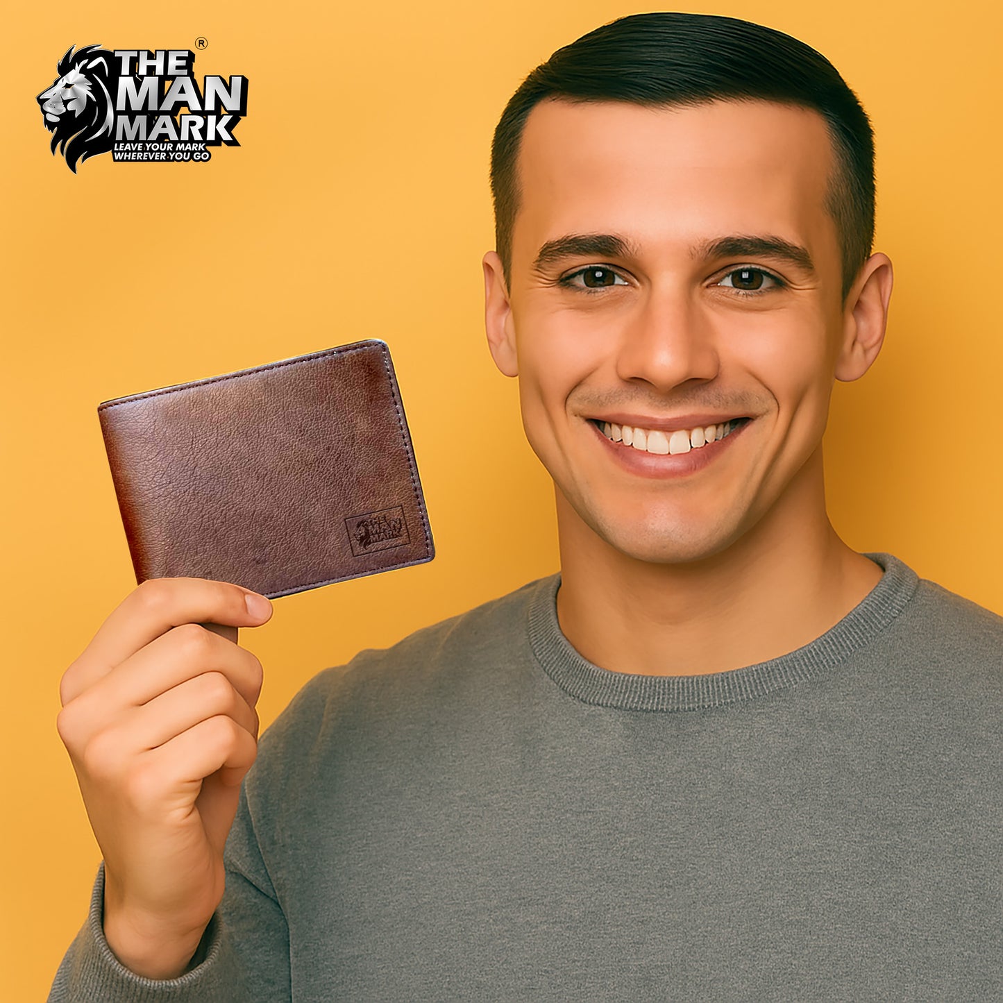 Bold Carry (Brown) Pu Leather Wallet- 3 Card Slots, 2 Currency Pockets, 2 Hidden Pocket, RFID Protection - Perfect Gift for Birthday, Valentine's Day, Father's Day, Brother's Day, Anniversary, Rakhi, Diwali etc.