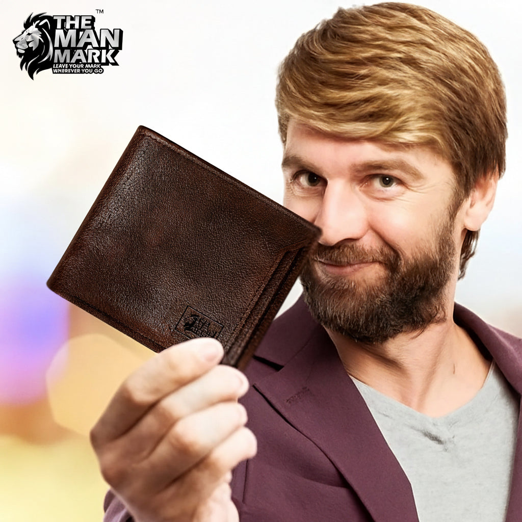 Armour Wallet With One Card Holder Pu Leather Wallet- 5 Card Slots, 2 Currency Pockets, 1 ID Window, RFID Protection - Perfect Gift for Birthday, Valentine's Day, Father's Day, Brother's Day, Anniversary, Rakhi, Diwali etc.