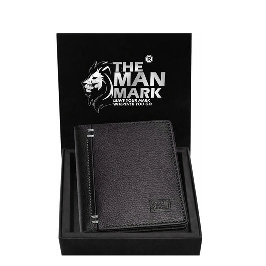 Signature (Black) Premium Leather Wallet - 17 Card Slots, 2 Currency Pockets, RFID Protection - Perfect Gift for Birthday, Valentine's Day, Father's Day, Brother's Day, Anniversary, Rakhi, Diwali etc