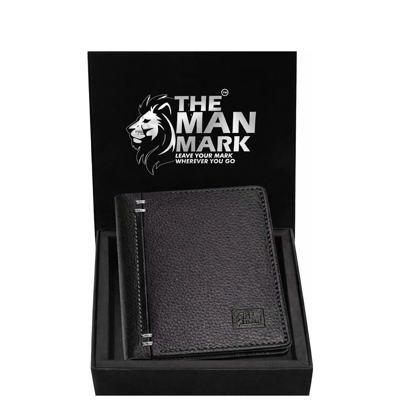 Signature (Black) Premium Leather Wallet - 17 Card Slots, 2 Currency Pockets, RFID Protection - Perfect Gift for Birthday, Valentine's Day, Father's Day, Brother's Day, Anniversary, Rakhi, Diwali etc