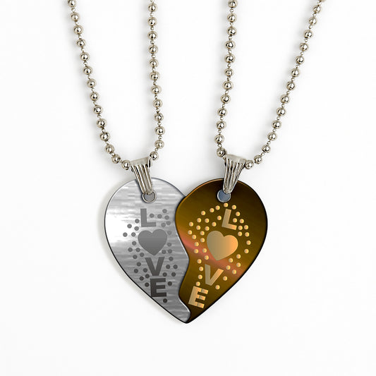 I Love You 2 In1 Pendent for Men & Women