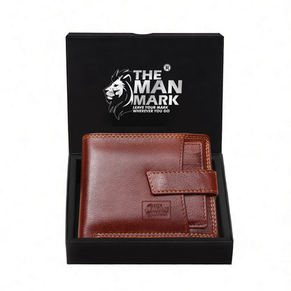 Elegant (Brown) with Extra card Holder Premium Leather Wallet - 5 Card Slots, 2 Currency Pockets, 2, ID Window, RFID Protection - Perfect Gift for Birthday, Valentine's Day, Father's Day, Brother's Day, Anniversary, Rakhi, Diwali etc