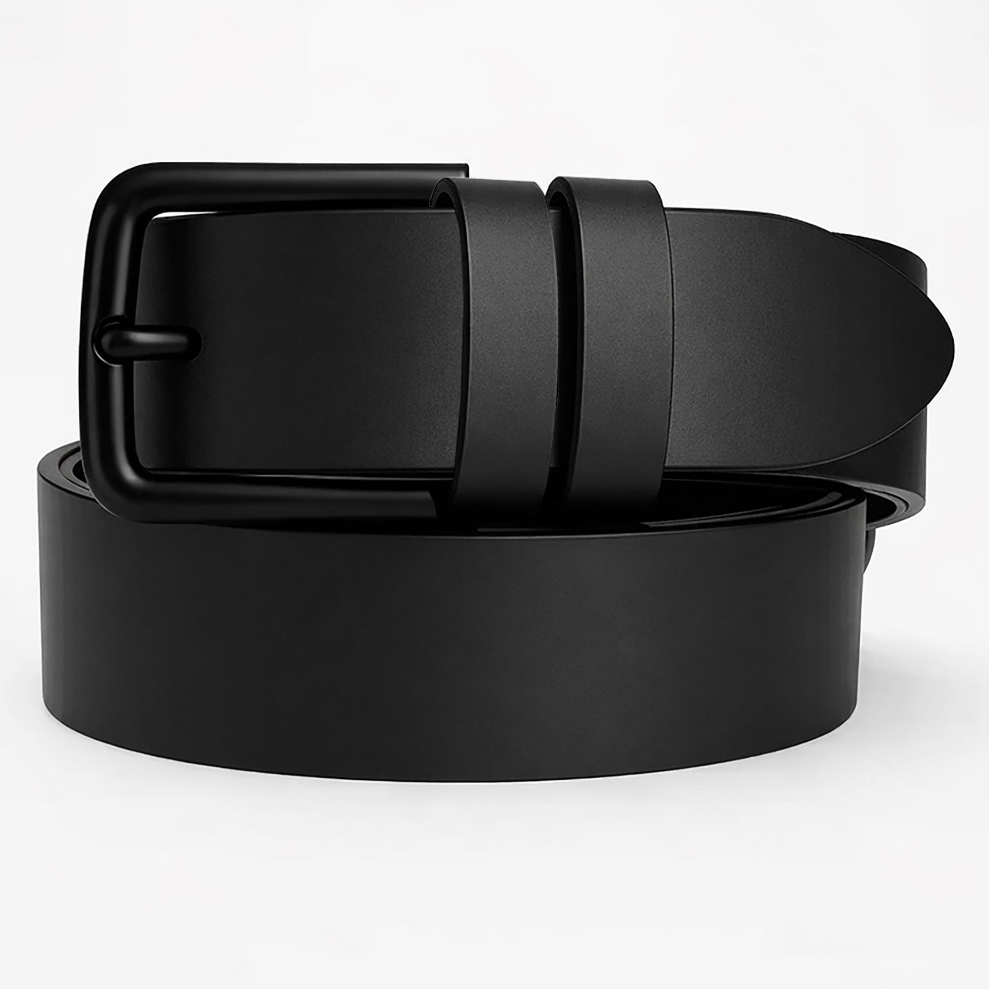 Black Executive Mark  Leather Wallet & Elite Office Belt Combo for Men