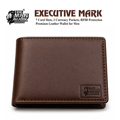 Executive Mark Wallet, Alpha Vision Gold Sunglasses & Elite Office Brown Belt – Premium Gift Combo for Men