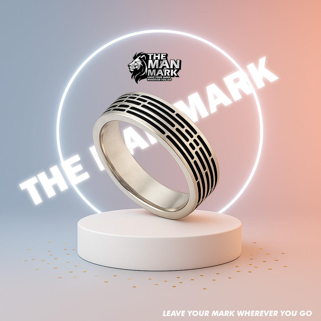 Echo Grid Ring for Men
