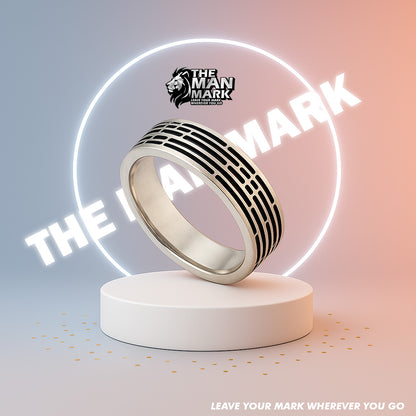 Echo Grid Ring for Men