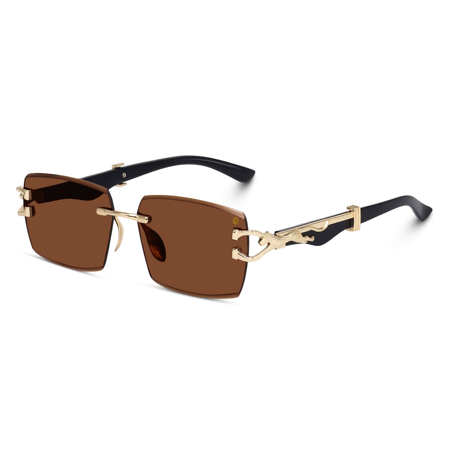 Alpha Rider Rimless Square Sunglasses