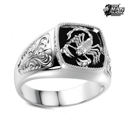 Midnight Scorpio Ring for Men