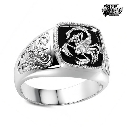 Midnight Scorpio Ring for Men