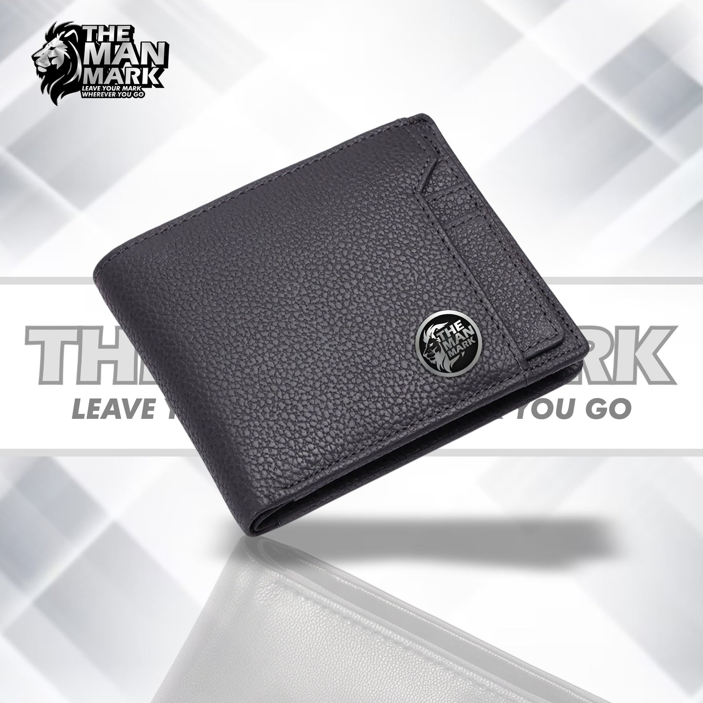 Genuine Leather Wallet for Men - RFID Protected Leather Men's Wallet with 6 ATM Credit Debit Card