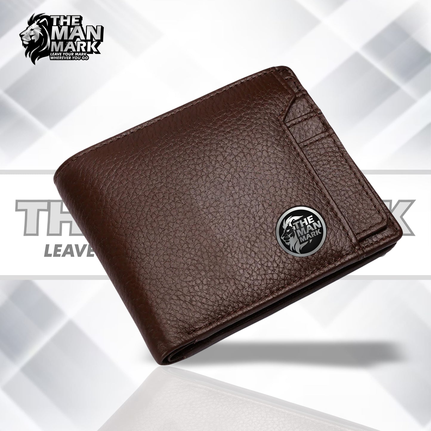 Genuine Leather Wallet for Men - RFID Protected Leather Men's Wallet with 6 ATM Credit Debit Card