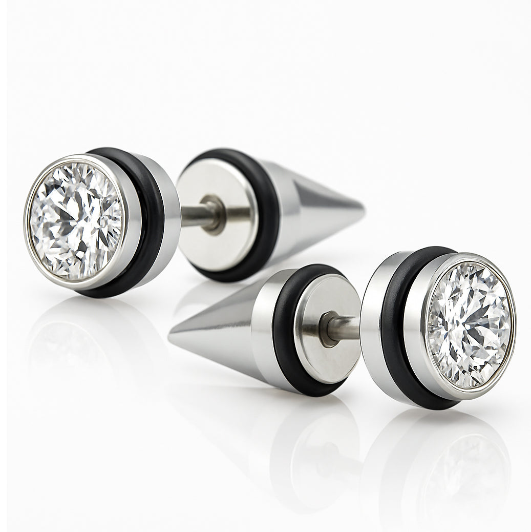 Spike Stud Earrings for Men