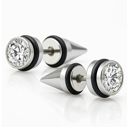 Spike Stud Earrings for Men