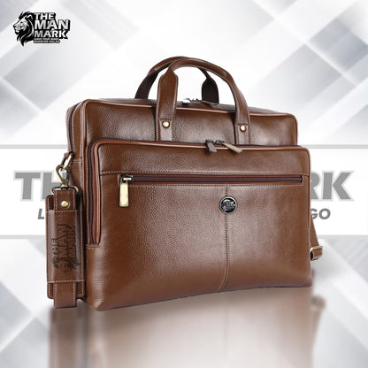 Luxury Leather Laptop Bag for Men - Office Shoulder Bag - Fits 1415.616 Inch Laptops Mac Book