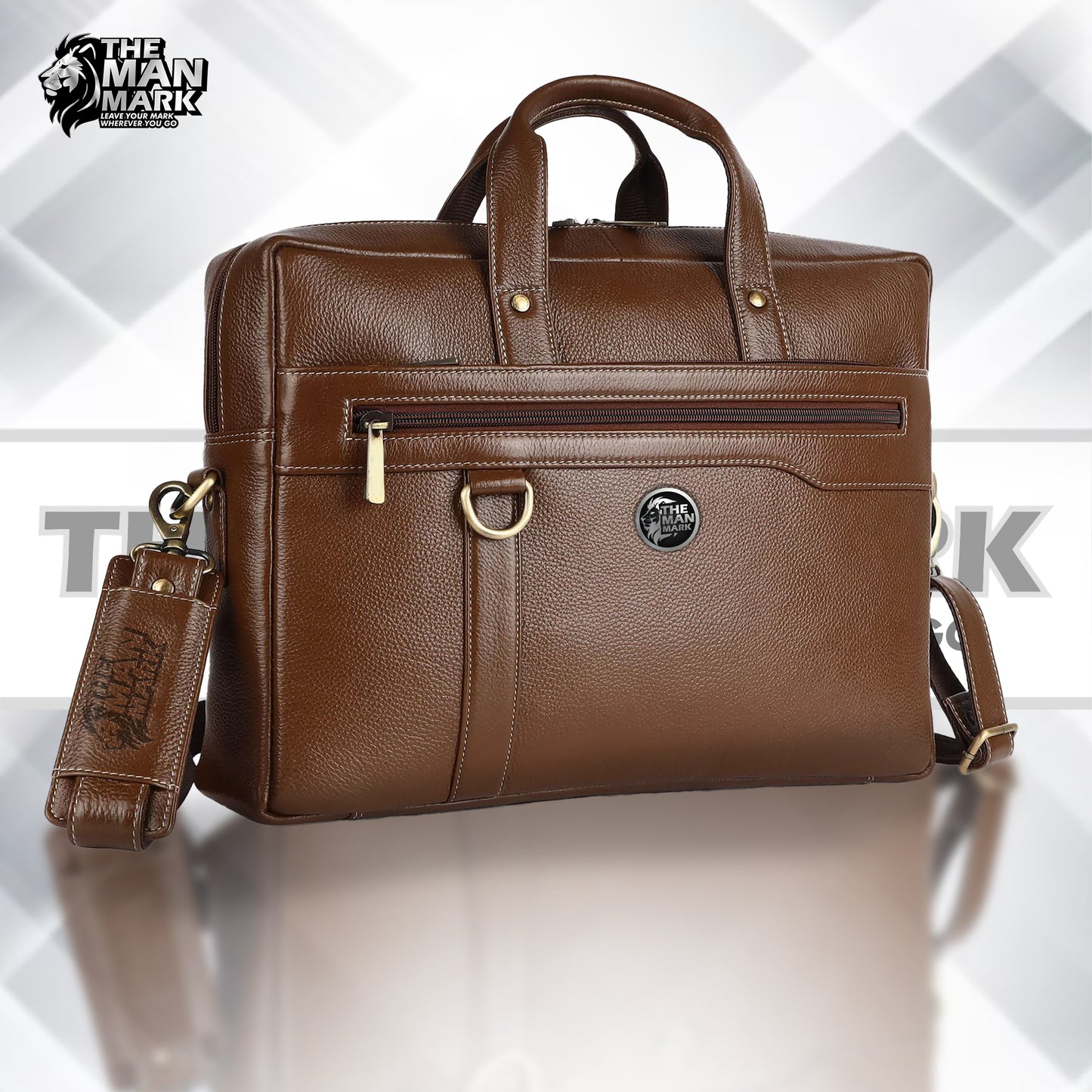 Genuine Leather Office Laptop Bags - Fits MacBook, Notebook up to 16 Inch - 1 Year Warranty