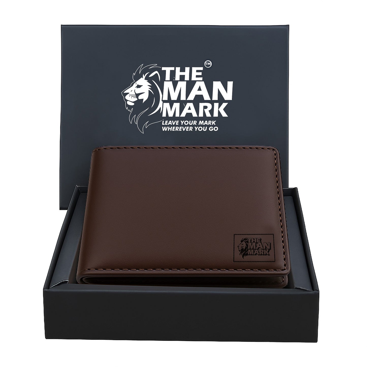 Executive Mark  Premium Leather Wallet - 7 Card Slots, 2 Currency Pockets, RFID Protection - Perfect Gift for Birthday, Valentine's Day, Father's Day, Brother's Day, Anniversary, Rakhi, Diwali etc