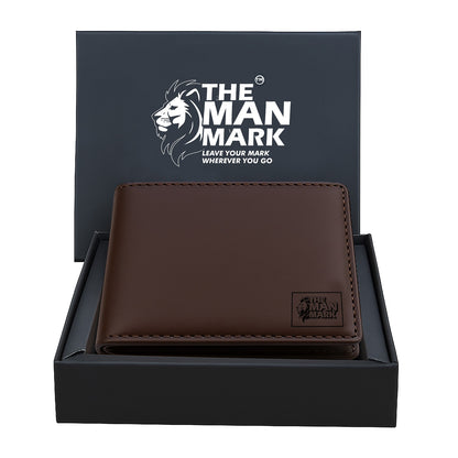 Executive Mark  Premium Leather Wallet - 7 Card Slots, 2 Currency Pockets, RFID Protection - Perfect Gift for Birthday, Valentine's Day, Father's Day, Brother's Day, Anniversary, Rakhi, Diwali etc