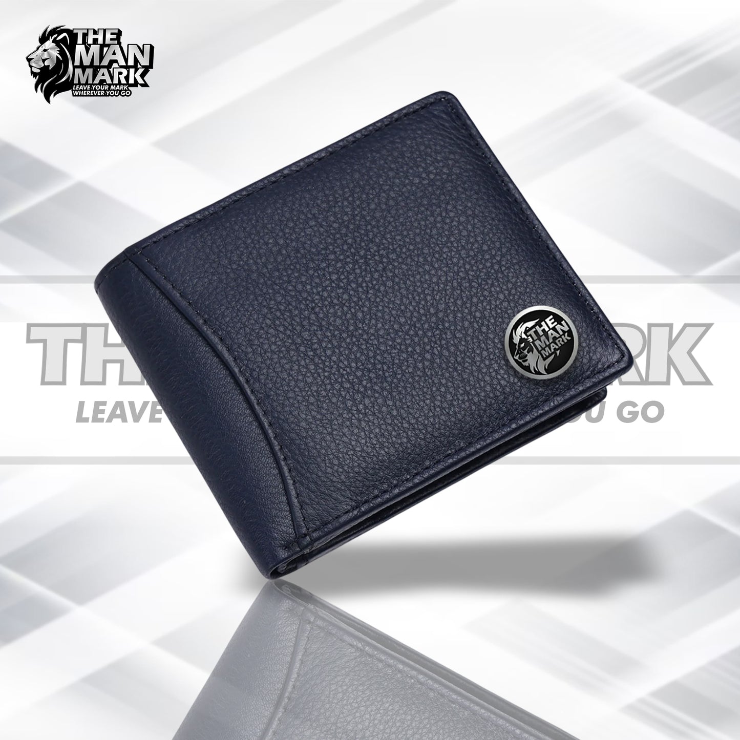 Genuine Leather Wallet for Men with 6 ATM Card Slots - RFID Protected