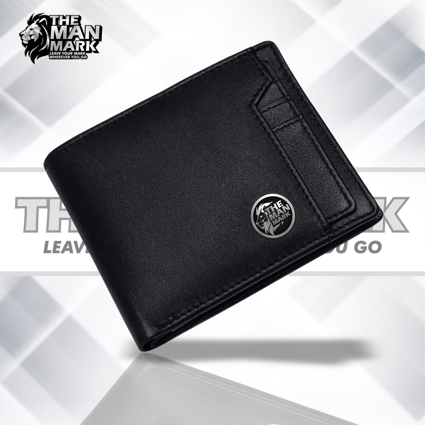 Genuine Leather Wallet for Men - RFID Protected Leather Men's Wallet with 6 ATM Credit Debit Card