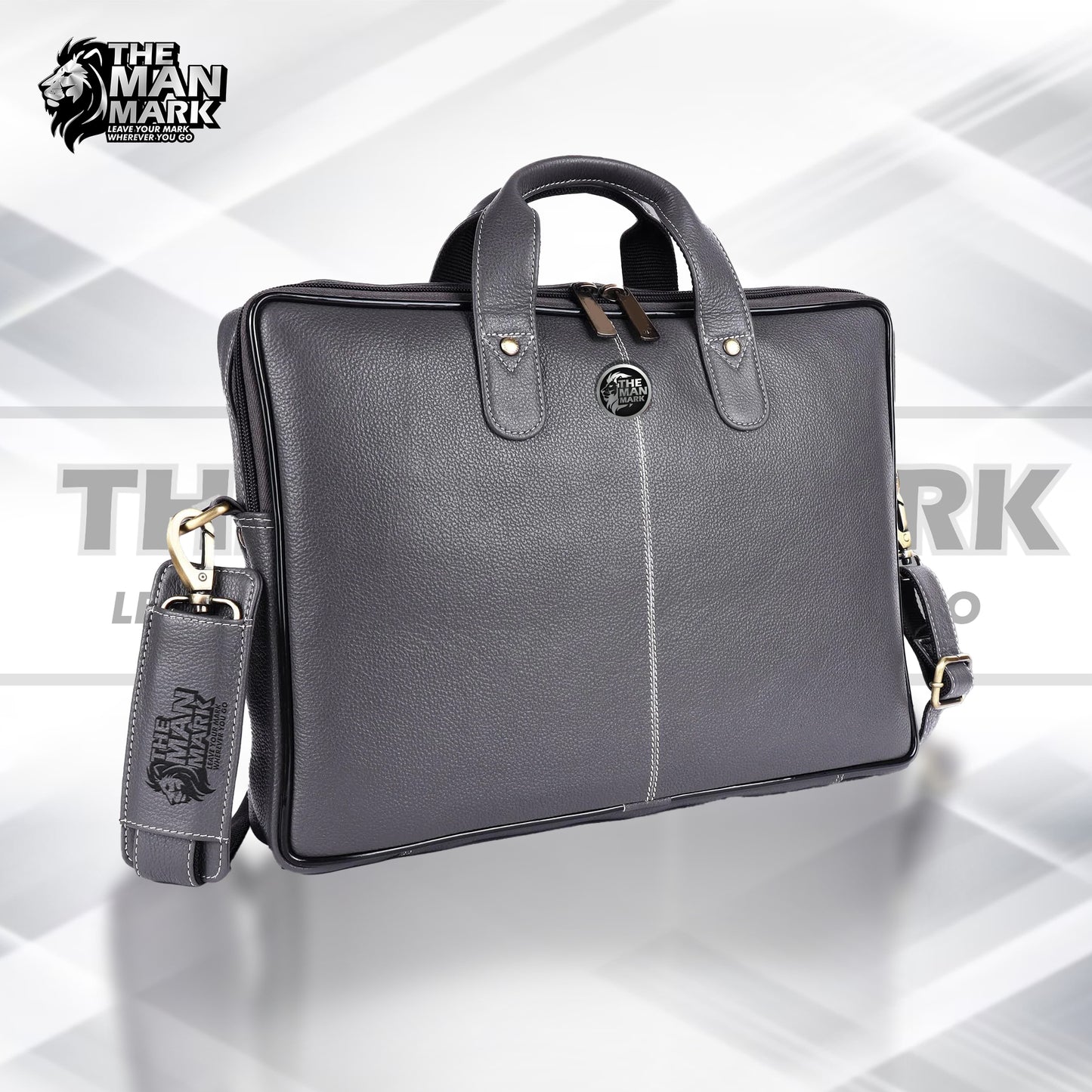 Genuine Leather Laptop Bag for Men - Office Bag - Fits Up to 14/15.6/16 Inch Laptop/MacBook