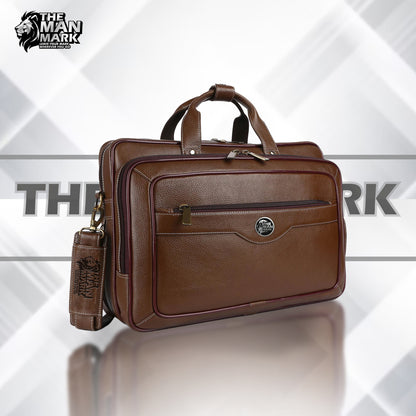 Laptop Bag for Men - Genuine Leather - Fits Upto 16 Inch Laptop