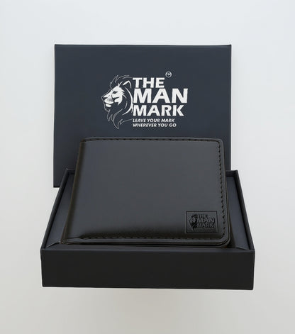 Black Sentinel Premium Leather Wallet - 6 Card Slots, 2 Currency Pockets, RFID Protection - Perfect Gift for Birthday, Valentine's Day, Father's Day, Brother's Day, Anniversary, Rakhi, Diwali etc