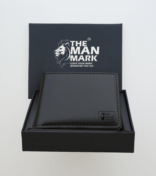 Black Sentinel Premium Leather Wallet - 6 Card Slots, 2 Currency Pockets, RFID Protection - Perfect Gift for Birthday, Valentine's Day, Father's Day, Brother's Day, Anniversary, Rakhi, Diwali etc