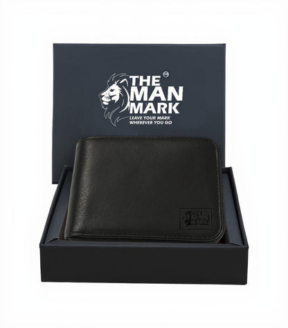 Vault Iron Zip Premium Leather Wallet - 4 Card Slots, 2 Currency Pockets, RFID Protection - Perfect Gift for Birthday, Valentine's Day, Father's Day, Brother's Day, Anniversary, Rakhi, Diwali etc