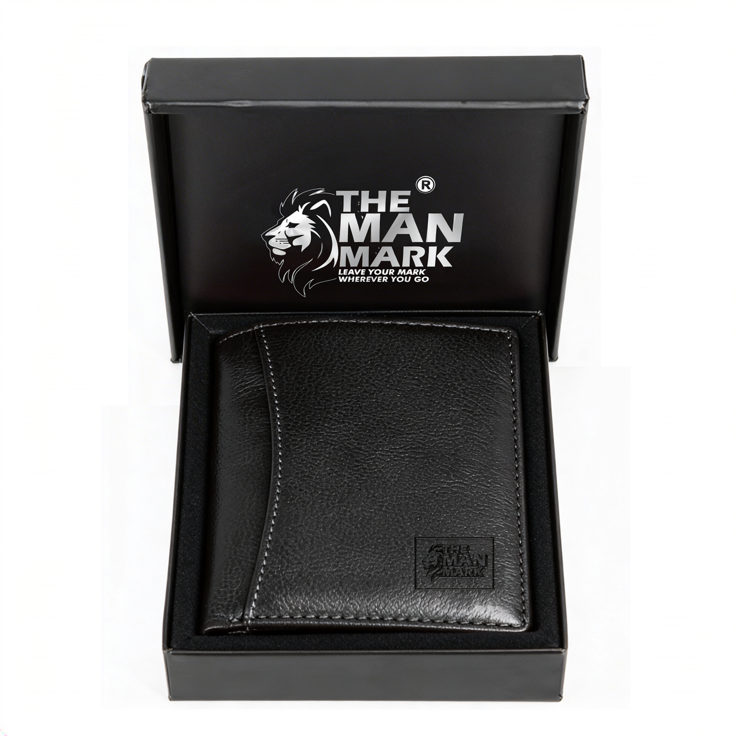Elite (Black) Premium Leather Wallet - 8 Card Slots, 2 Currency Pockets, 2, ID Window, RFID Protection - Perfect Gift for Birthday, Valentine's Day, Father's Day, Brother's Day, Anniversary, Rakhi, Diwali etc