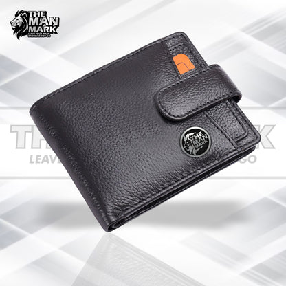 Men's Leather Wallet - 5 Card Slots, 2 Currency Pockets, RFID Protection - Perfect Gift for Valentine's, Father's Day, Birthdays