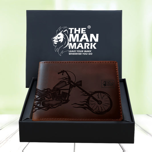 Volcano Rider Men's Premium Leather Wallet - 6 Card Slots, 2 Currency Pockets, 1 Zipper Pocket, RFID Protection - Perfect Gift for Birthday, Valentine's Day, Father's Day, Brother's Day, Anniversary, Rakhi, Diwali etc
