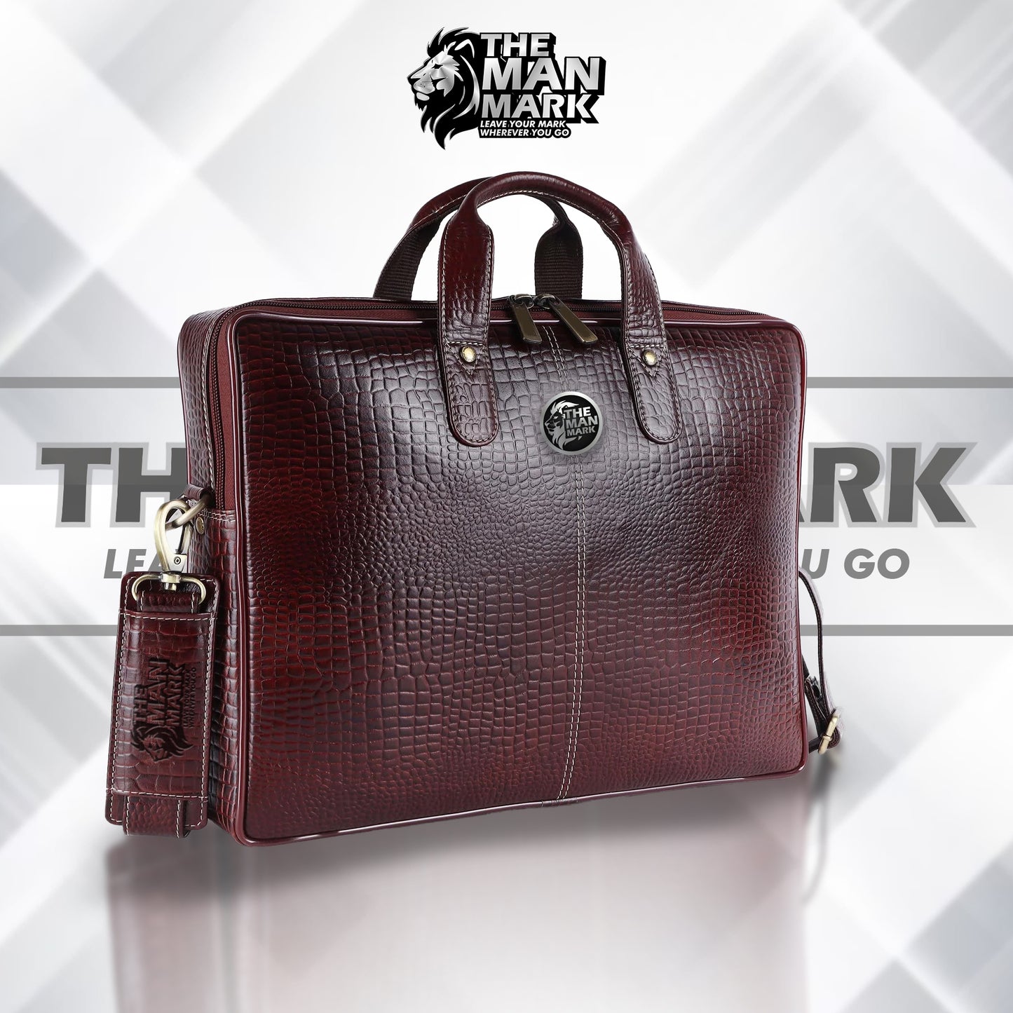 Genuine Leather Laptop Bag for Men - Office Bag - Fits Up to 14/15.6/16 Inch Laptop/MacBook