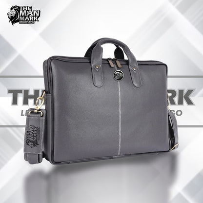 Office Bag for Men - Genuine Leather Laptop Bag - Fits Upto 14 Inch Laptop BagMacBook - 1 Year Warranty