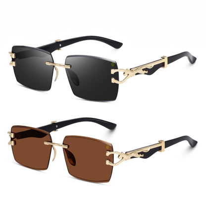 Alpha Rider Black & Brown Sunglasses Combo Pack for Men