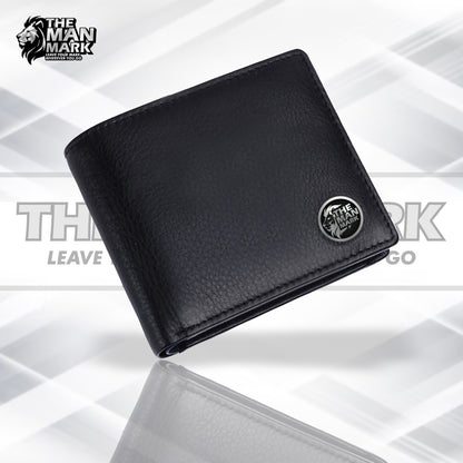 Men's Wallet - Genuine Leather Bifold Money Wallet with RFID Protection - Black Wallet for Men - 5 Card