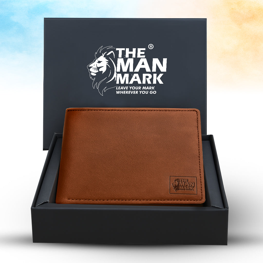 Bold Carry (Brown) Pu Leather Wallet- 3 Card Slots, 2 Currency Pockets, 2 Hidden Pocket, RFID Protection - Perfect Gift for Birthday, Valentine's Day, Father's Day, Brother's Day, Anniversary, Rakhi, Diwali etc.
