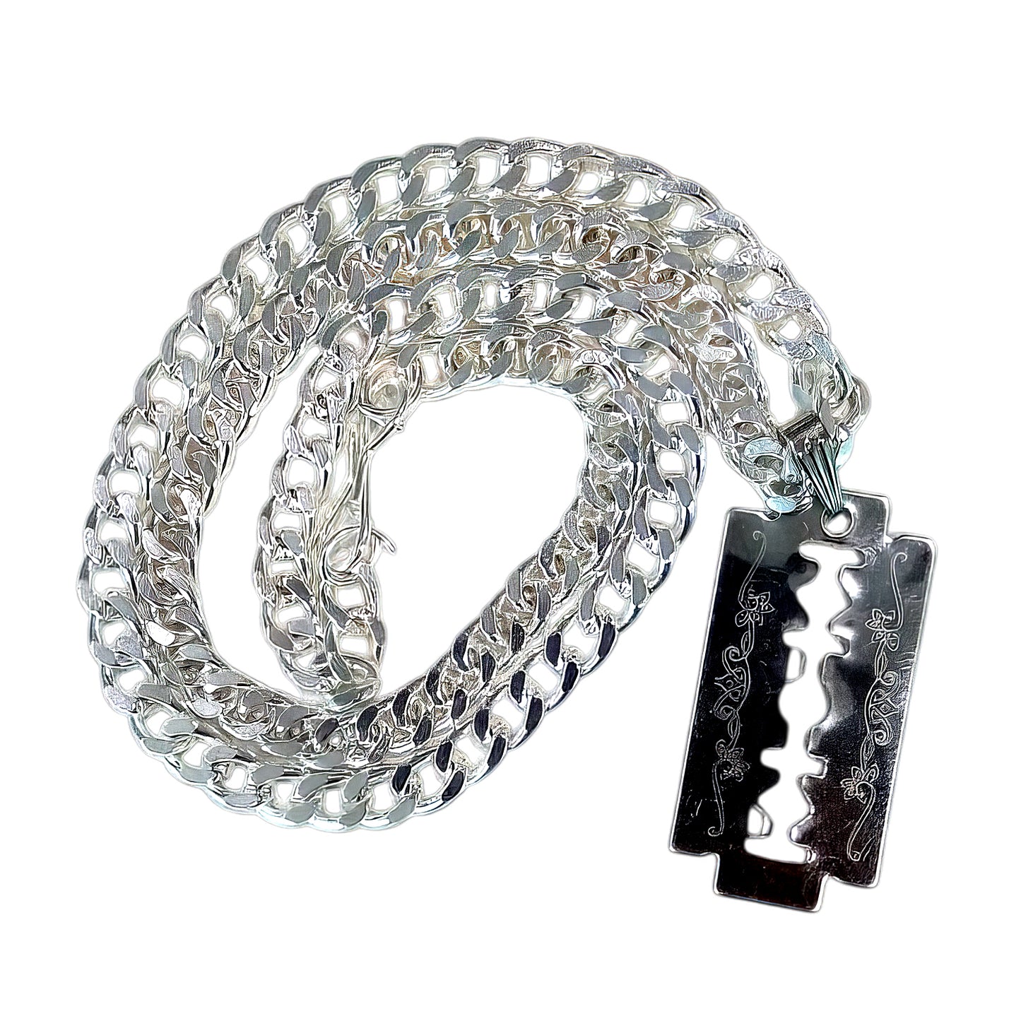 Razor Blade Pendent for Men