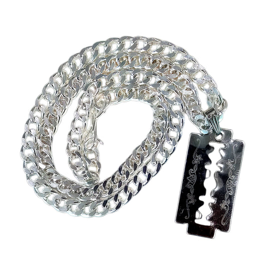 Razor Blade Pendent for Men