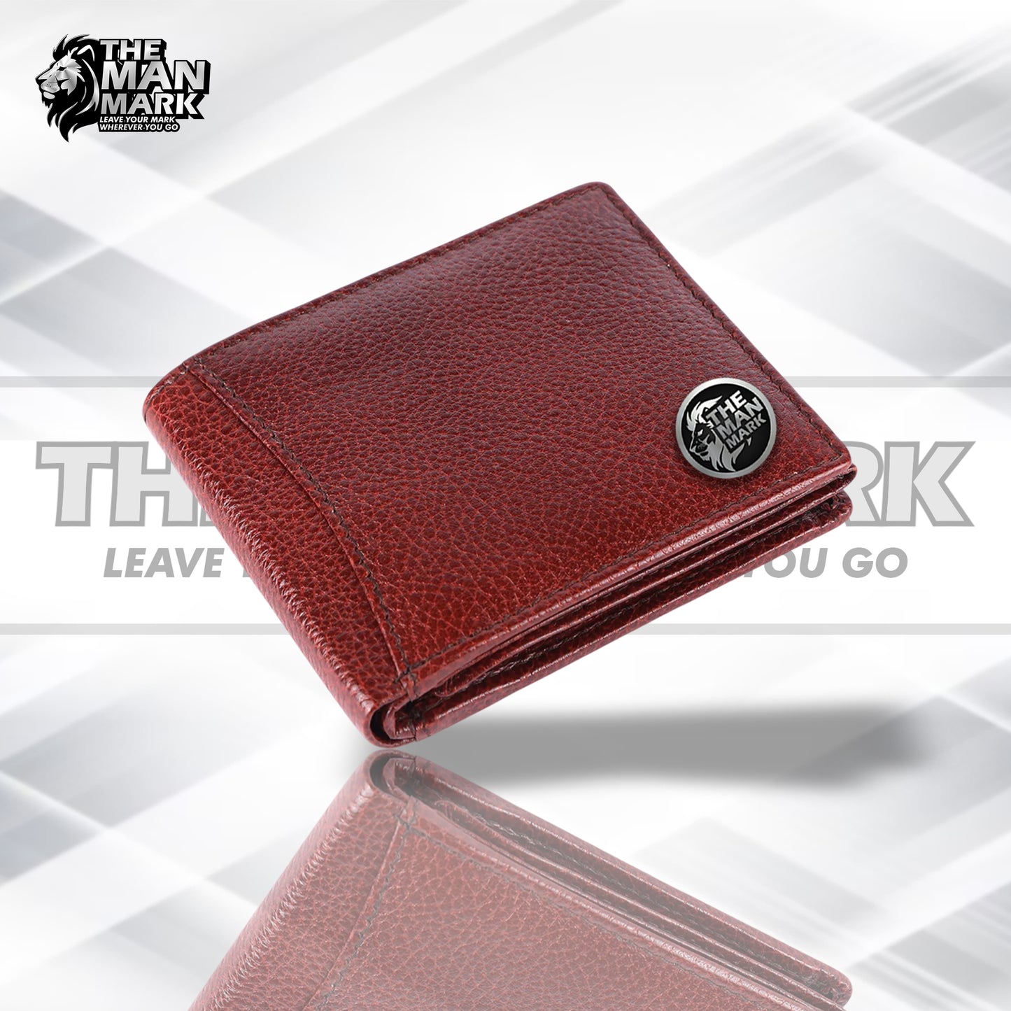 Genuine Leather Wallet for Men with 6 ATM Card Slots - RFID Protected