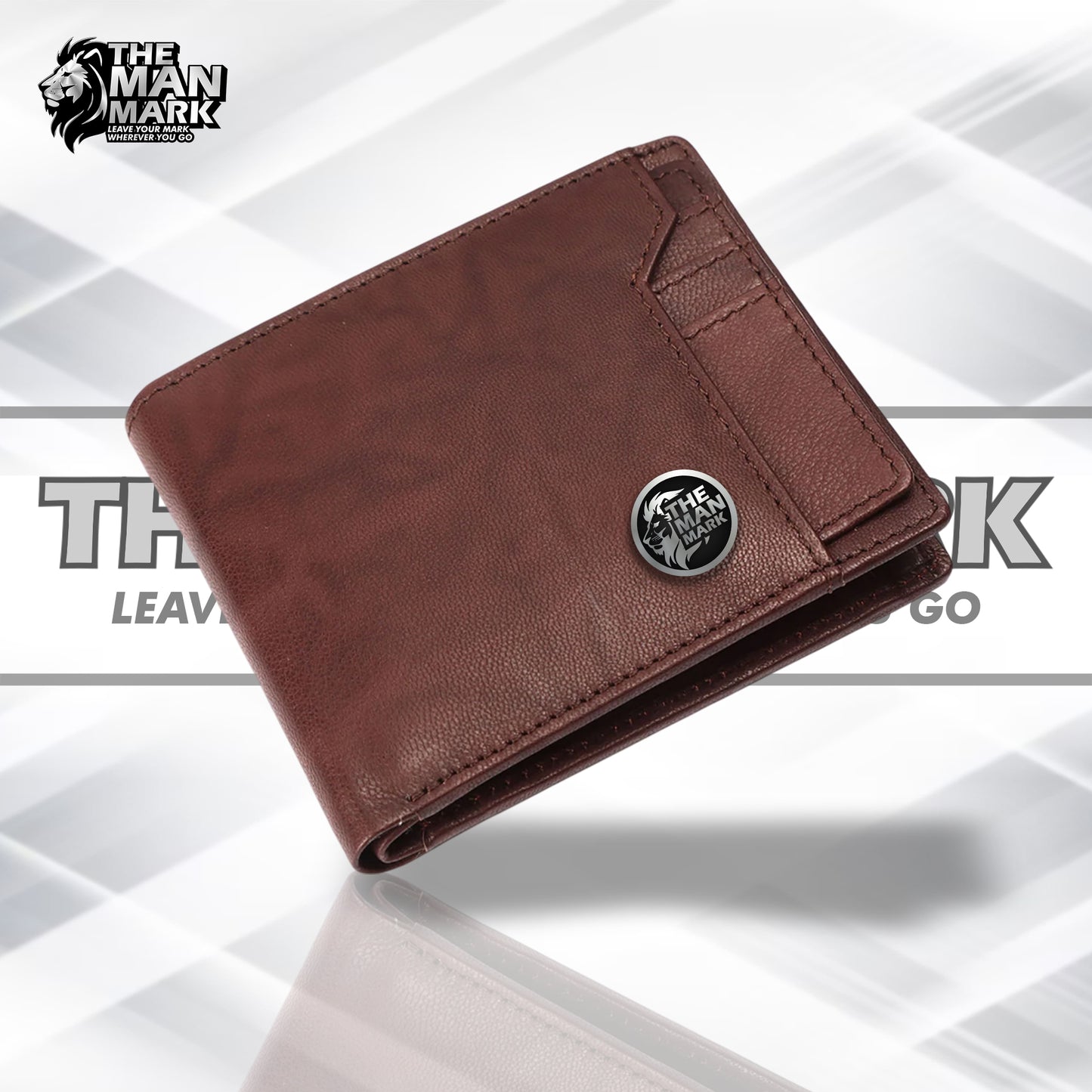 Genuine Leather Wallet for Men - RFID Protected Leather Men's Wallet with 6 ATM Credit Debit Card