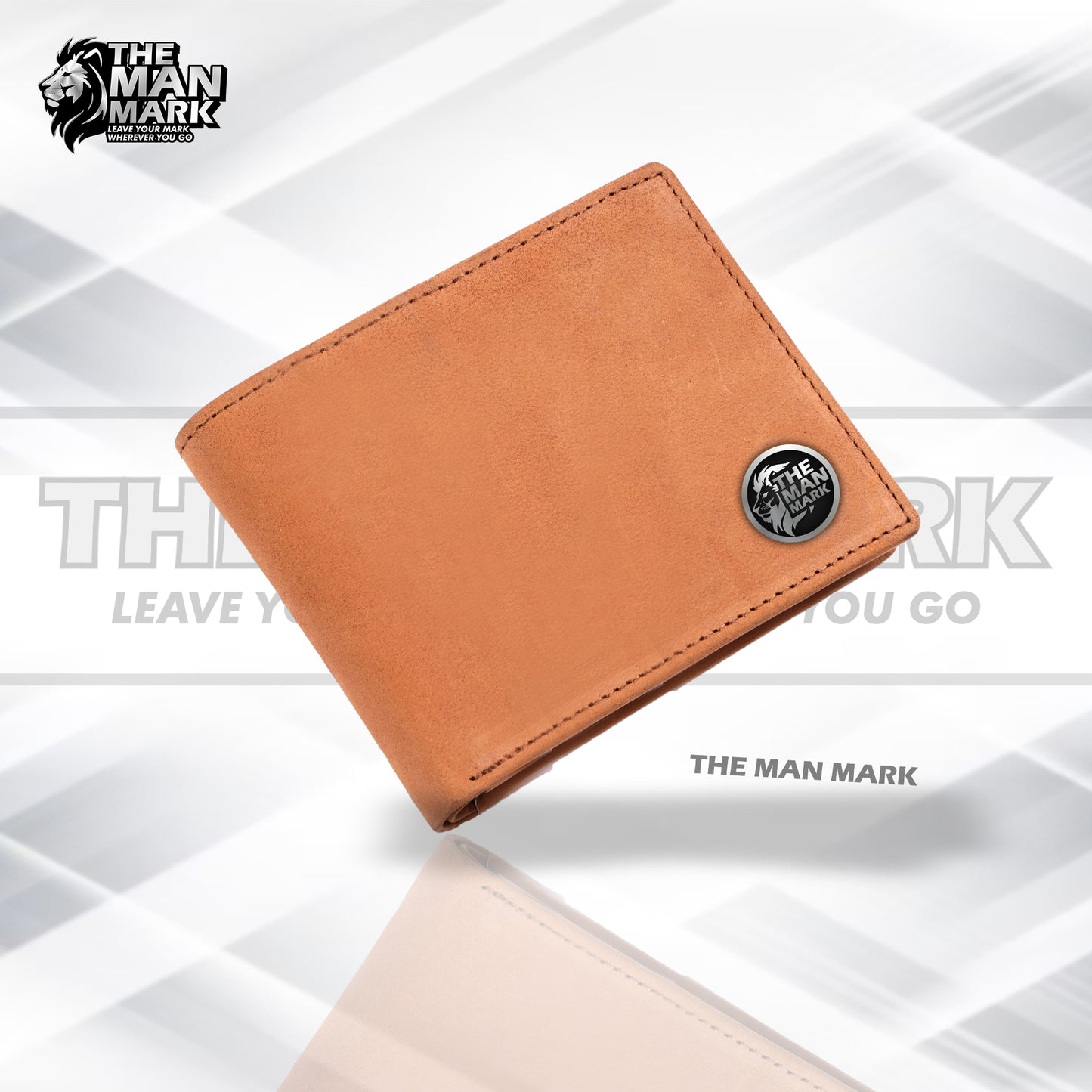 Leather Wallet for Men - RFID Protected Leather Money Bag for Men with 4 ATM Credit Debit Card Slots