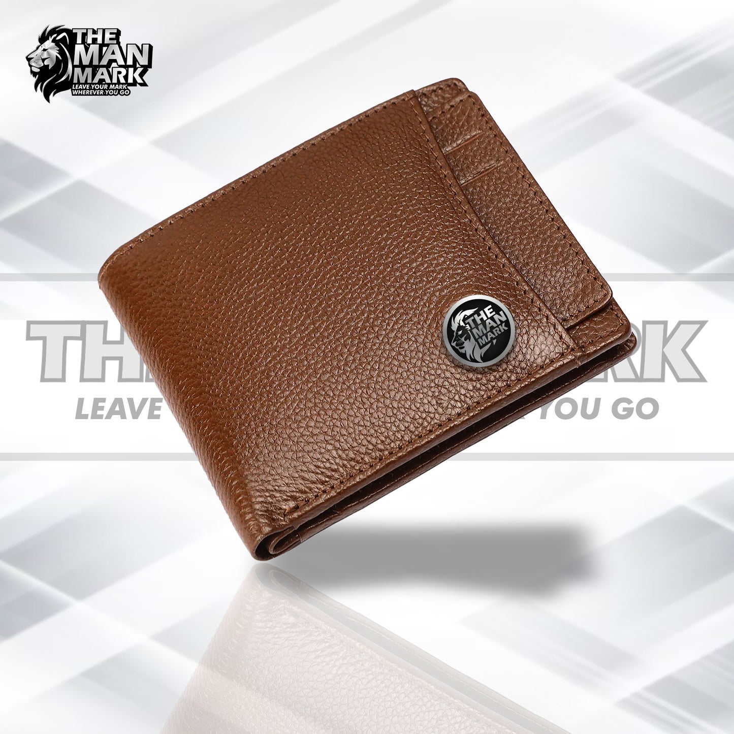 Original Leather Wallet for Men - RFID Protected - 5 Card Slots - Gift for Valentine's Day, Father’s Day