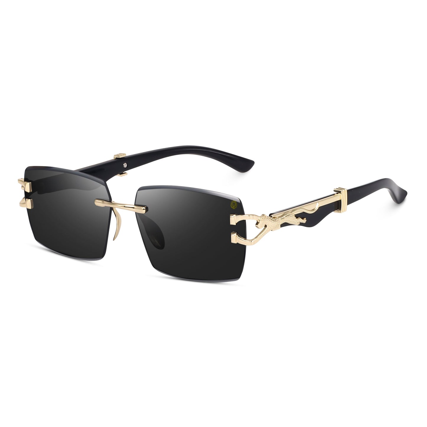 Alpha Rider Rimless Square Sunglasses