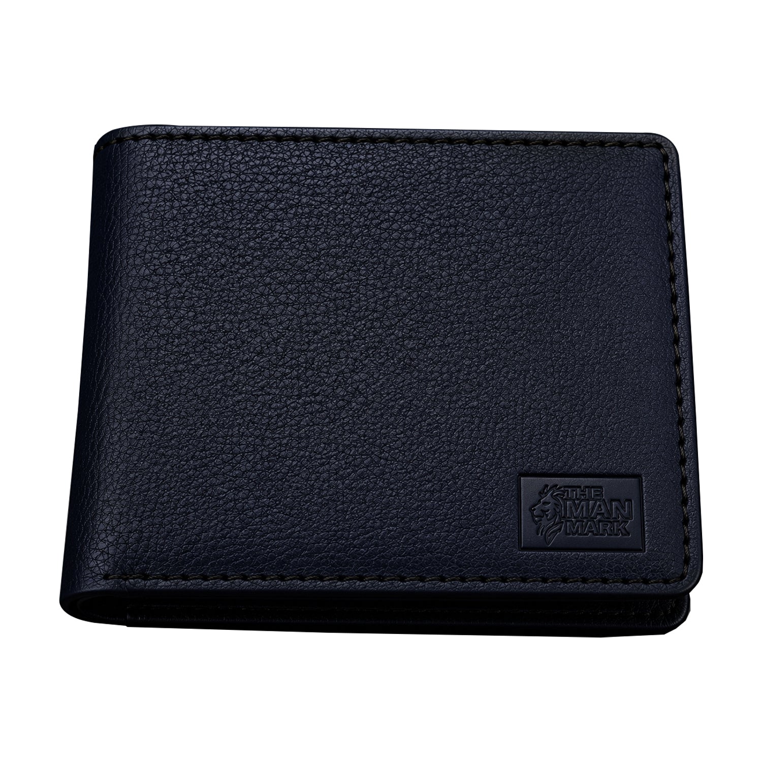 Blue Executive Mark  Premium Leather Wallet - 7 Card Slots, 2 Currency Pockets, RFID Protection - Perfect Gift for Birthday, Valentine's Day, Father's Day, Brother's Day, Anniversary, Rakhi, Diwali etc