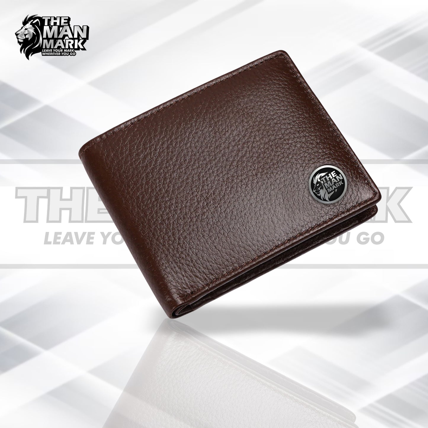 Leather Wallet for Men - RFID Protected Leather Money Bag for Men with 4 ATM Credit Debit Card Slots